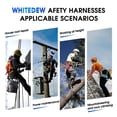 thumbnail image 2 of Fall Protection Premium Safety Harness with Shock Absorbing Lanyard, Roofing Constructio Harness, Vented & Padded Shoulder, Legs & Back - Upgrade 4 Qu, 2 of 8