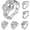 3 Birthstones, variant on Personalized Mother's Birthstone Ring with Engraved Names | Customize this family ring with 1-6 birthstones and engraved names, available in sizes 6-9 for a meaningful gift