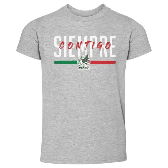 Toddler 500 Level Heather Gray Mexico National Team Siempre Contigo T-Shirt