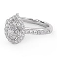 thumbnail image 3 of AFFY Teardrop Double Halo Engagement Ring for Women, IGI Certified 0.90 Carat (ctw) Pear And Round Cut Lab Grown Diamond Ring In 18k Solid White Gold F-G, VS-SI Quality Ring Size-4.5, 3 of 6