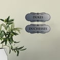thumbnail image 3 of Signs ByLITA Designer Dukes and Duchesses 2 Pack Restroom Sign (Black) - Large, 3 of 6