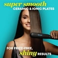 thumbnail image 5 of Revamp Progloss MoistureCare 1.25-Inch Flat Iron Hair Straightener – Steam Hair Straightener with Keratin, Argan & Coconut Oil Infused Ceramic & Ionic Floating Plates, Easy to Use with Auto-Off, 5 of 7