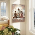 thumbnail image 3 of AVOI Family Faith Christian Wall Art Jesus Christ and Child Jesus Family Art Digital Bible Wall Art Christian Family Painting Canvas Wall Art Poster Frame: 12x16in, 3 of 6