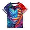thumbnail image 4 of Gamivast Kids American Usa Flag Patriotic T Shirts 4Th Of July Summer T-Shirt for Boys Girls Independence Day Short Sleeve Shirts of the Day of the Day Online Only, 4 of 5