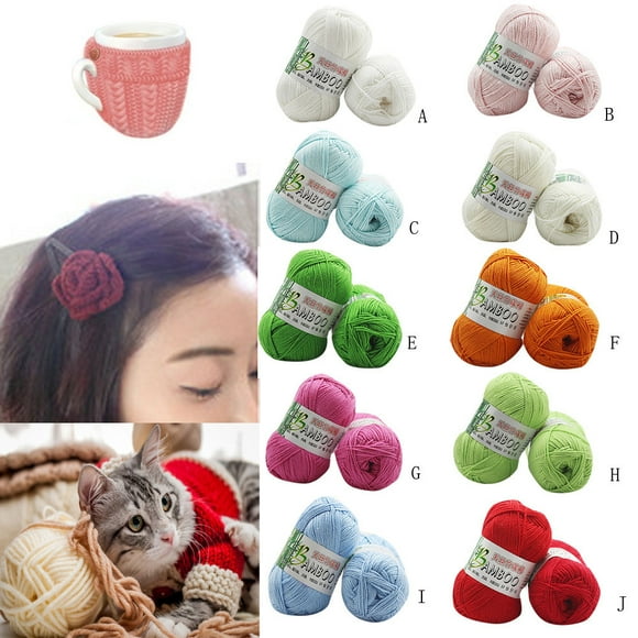 pstuiky Warm Yarn for Knitting Crochet Dk 6Ply Fingering Weight 50G Per Skein Soft Natural Fiber Blanket Sweater Scarf Craft