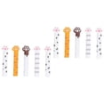 thumbnail image 1 of 10 Pcs Wooden Ruler Adorable Rulers Drawing Account Rulers Lovely Rulers Cartoon Rulers Creative Measuring Cat Design Stationery Student 19CM white, 1 of 5