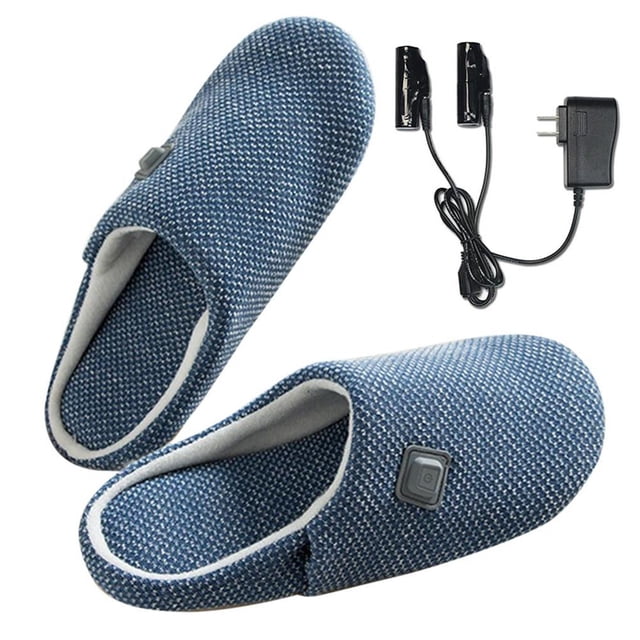 Billuyoard Zapatillas con calefacción eléctrica, pies cálidos durante todo el invierno, larga durabilidad lavable a máquina, zapatillas con Suministros térmicos
