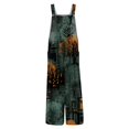 thumbnail image 4 of Womens Fall Fashion Jumpsuit Spooky Season Casual Overalls Wide Leg Pants with Pockets, Halloween Trick or Treat Party Costume L, 4 of 7