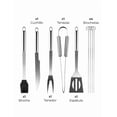 thumbnail image 2 of Juego Utensilios De Cocina Para Barbacoa Parrilla Acero Inox, 2 of 5