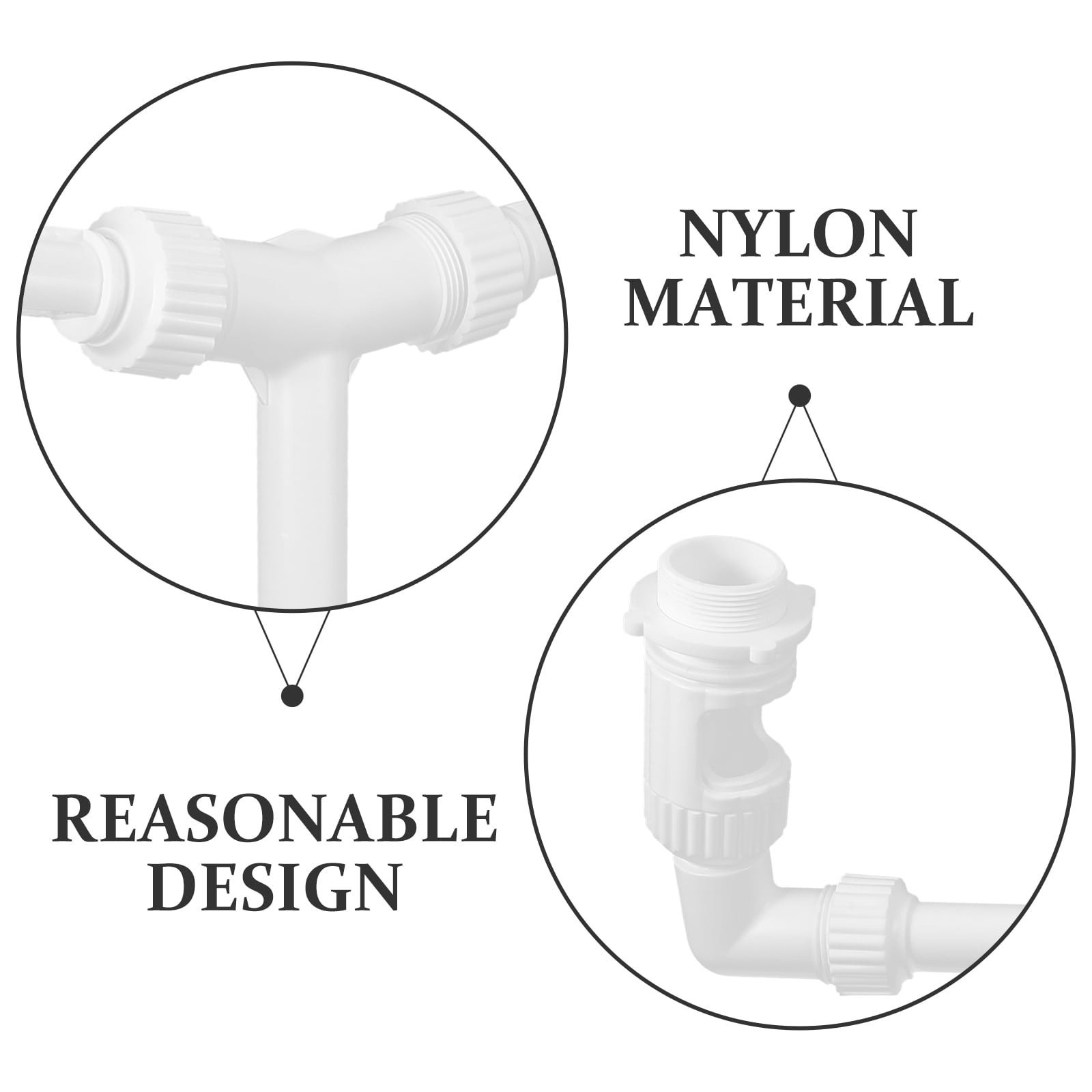 CRILSTYLEO Pool Fountain Rack Plastic White 1Set