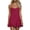 Hot Pink, variant on Women's Dress Cute Ruffled Hem Cami Dress for Women Sweet Flirty Mini Length Soft Stretch Fabric Great for Date Night or Festival Summer Beach Fashion Brown S