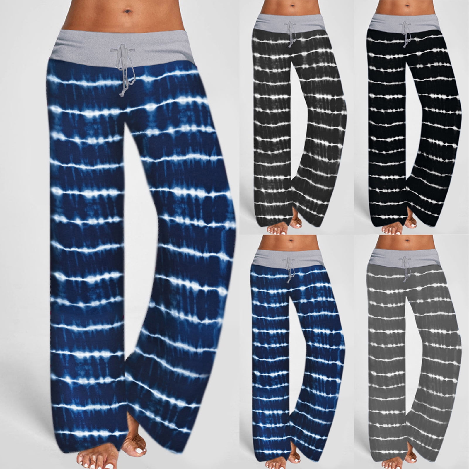 windfall Womens Yoga Pants Wide Leg Comfy Drawstring Loose Straight Lounge  Running Workout Legging - Walmart.com