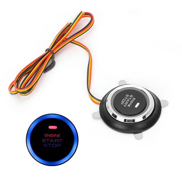 12V Engine Start Stop Push Button, Replace The Old Engine Start Stop  Button, Waterproof and Anti Corrosion, Plug and Play for Car Boat Truck  Use（