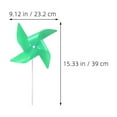 thumbnail image 2 of WHAMVOX 24Pcs Outdoor Windmill Rotation Garden Ornament for Unique Appearance Yellow, 2 of 8