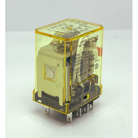Miniature Relay 4PDT 5 Amp 110-120V Coil Plug-in with Check Button