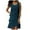 A-Navy343, variant on Womens Embellished Layered Dress Sleeveless Crew Neck Party Evening Shift Dress Navy L