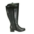 thumbnail image 3 of PEERAGE Carolyn Women Wide Width Wide Calf Leather Riding Boots BLACK 8, 3 of 7