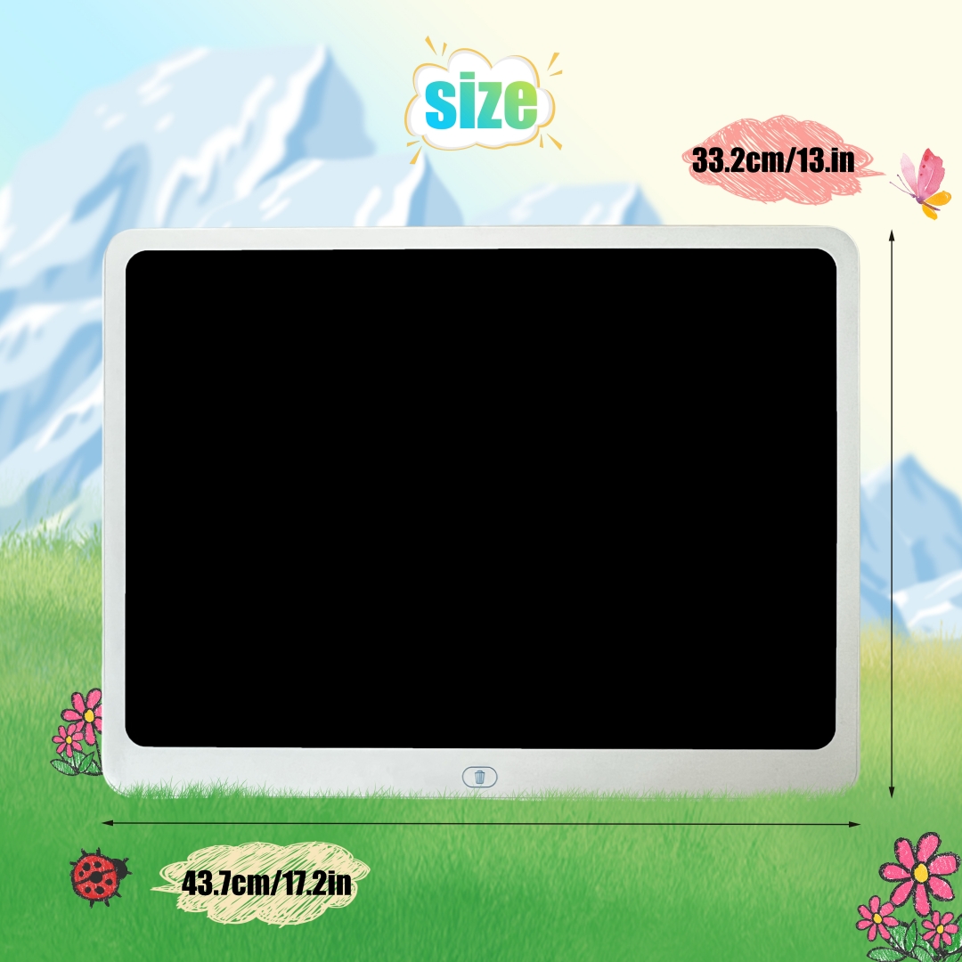 20 Inch Colorful Toddler LCD Doodle Board, Erasable Reusable Electronic Drawing Tablet, Educational Learning Toys for 3-5 Year Old Boys