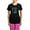 With Pink Pant, variant on CafePress - Cancer Pajamas - Women's Short Sleeve Print T-Shirt and Pants Dark Cotton Pajama Set