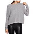 thumbnail image 1 of 1.STATE Womens Lace-Up Back Pullover Sweater, Grey, Large, 1 of 1