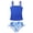 Blue, variant on Lanbubble Girls Tankini Swimsuits for Teens 2 Piece Padded Bathing Suit Drawstring Swimwear Set 9-16T