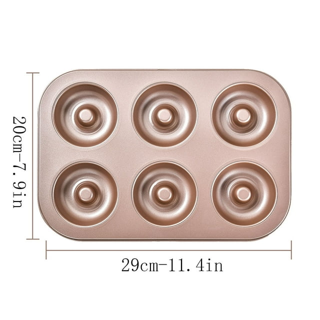 Donut Pan for Baking 6-Piece Cake Baking Tray, Home Baking Donuts, Kitchen Baking Non Stick Baking Tray Bread Baking Pan
