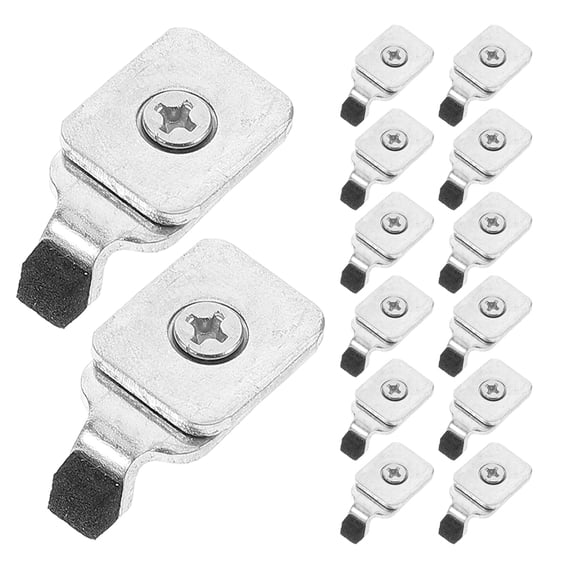 VORCOOL 20Pcs Plated Silver Iron Curtain Track End Stops for Indoor Ceiling Window Rails Easy Installation and Secure Fit