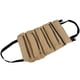 thumbnail image 3 of Bolsa enrollable de lona portátil multifunción para herramientas, para pesca al aire libre, jardín, almacenamiento, color caqui, 3 of 14