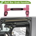 thumbnail image 2 of Mangos de agarre para barra de rodillo para Jeep Wrangler 1987-2021, soporte de mango de nylon rosa, 4 piezas, 2 of 6