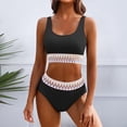 thumbnail image 1 of WILLBEST Traje de Baño con Curvas conjuntos de Bikini para Mujer Trajes de Baño deportivos de Dos Piezas de Cintura Alta Trajes de Baño de Corte Alto, 1 of 4