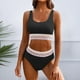 thumbnail image 1 of WILLBEST Traje de Baño con Curvas conjuntos de Bikini para Mujer Trajes de Baño deportivos de Dos Piezas de Cintura Alta Trajes de Baño de Corte Alto, 1 of 4