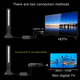 thumbnail image 2 of Antena de TV digital 4K1080p para interiores, HD, mejorada, con recepción de señal de 360°, para canales locales., 2 of 8