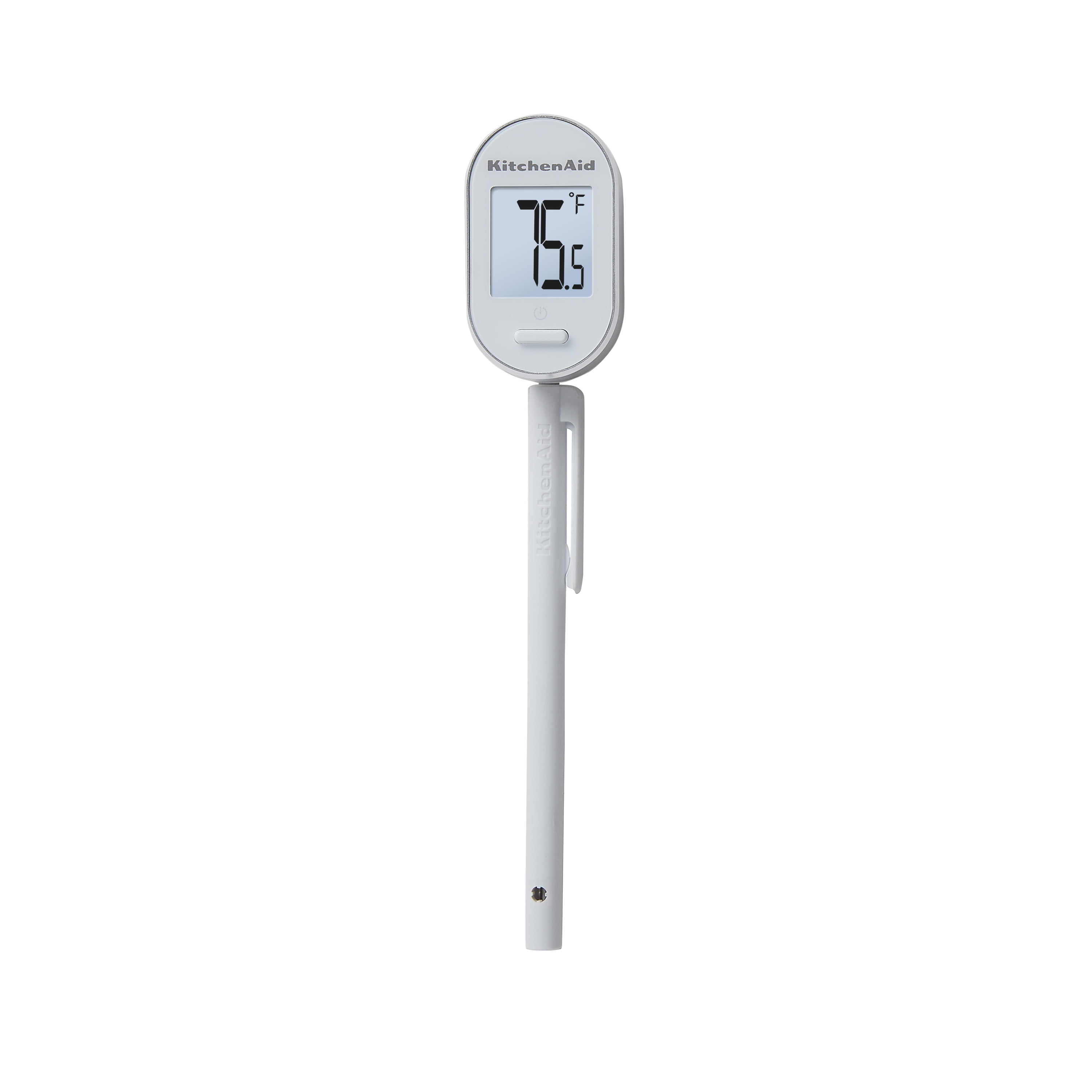 KitchenAid Digital Instant Read Kitchen and Food Thermometer, -40F to 482F, White, KQ904WH