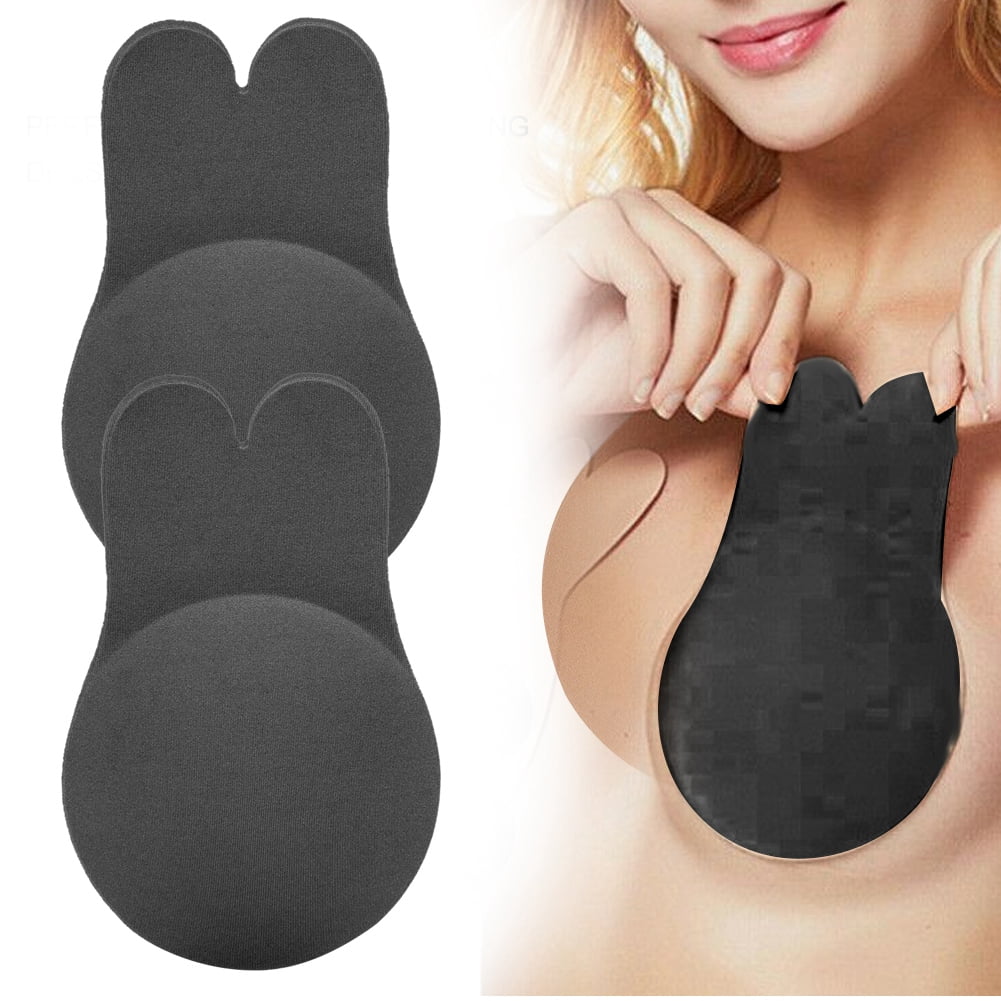 LYUMO Adhesive Bra,Sticky Bra,Women Solid Color Rabbit Sticky Bra