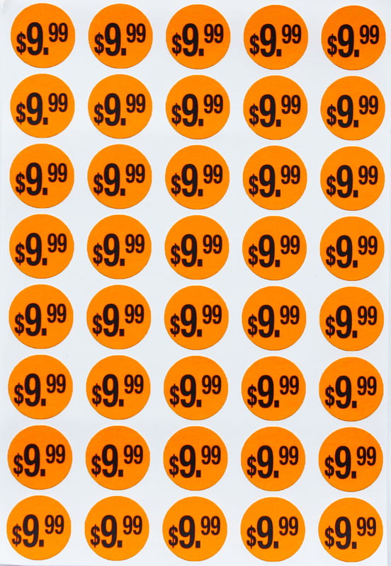 500 REMOVABLE VERY POPULAR NEON ADHESIVE RETAIL STORE PRICE LABELS TAGS STICKERS 