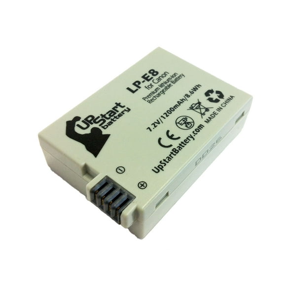Replacement Canon LP-E8 Battery for Canon LC-E8, LC-E8E, EOS 550D, EOS Kiss X4, EOS Rebel T2i Digital Cameras (1200mAh, 7.2V, Lithium-Ion)