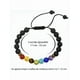 thumbnail image 3 of Pulseras Parejas Piedras Volcanicas 7 Chakras Xtellar Color Negro Diámetro 19 cm, 3 of 4