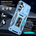 thumbnail image 5 of Bestroad Galaxy S23 FE Case with Stand and Slide Camera Cover, Rugged Shockproof Phone Case for Samsung Galaxy S23 FE, Sky Blue, 5 of 13