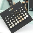 thumbnail image 3 of Aretes De Diamantes, Aretes De Aleación De Perlas Clásicas, Aretes De Diamantes Con Incrustaciones Minimalistas, Regalos De Joyería Para Damas 20 Pares Eigraketly AP005909-00, 3 of 6
