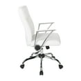thumbnail image 5 of OSP Home Furnishings Faux Leather Chair in Black with Chrome Base, 5 of 5