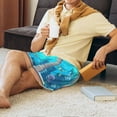 thumbnail image 5 of Balery Underwater Aquarium Arches Men's Cotton Knit Pajama Shorts Waistband & Pockets,Short Pajama Pants-Large, 5 of 8