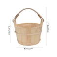 thumbnail image 4 of 1Set Wooden Barrel Spoon Bathing Barrel Set Special Barrel for Sauna Room, 4 of 8