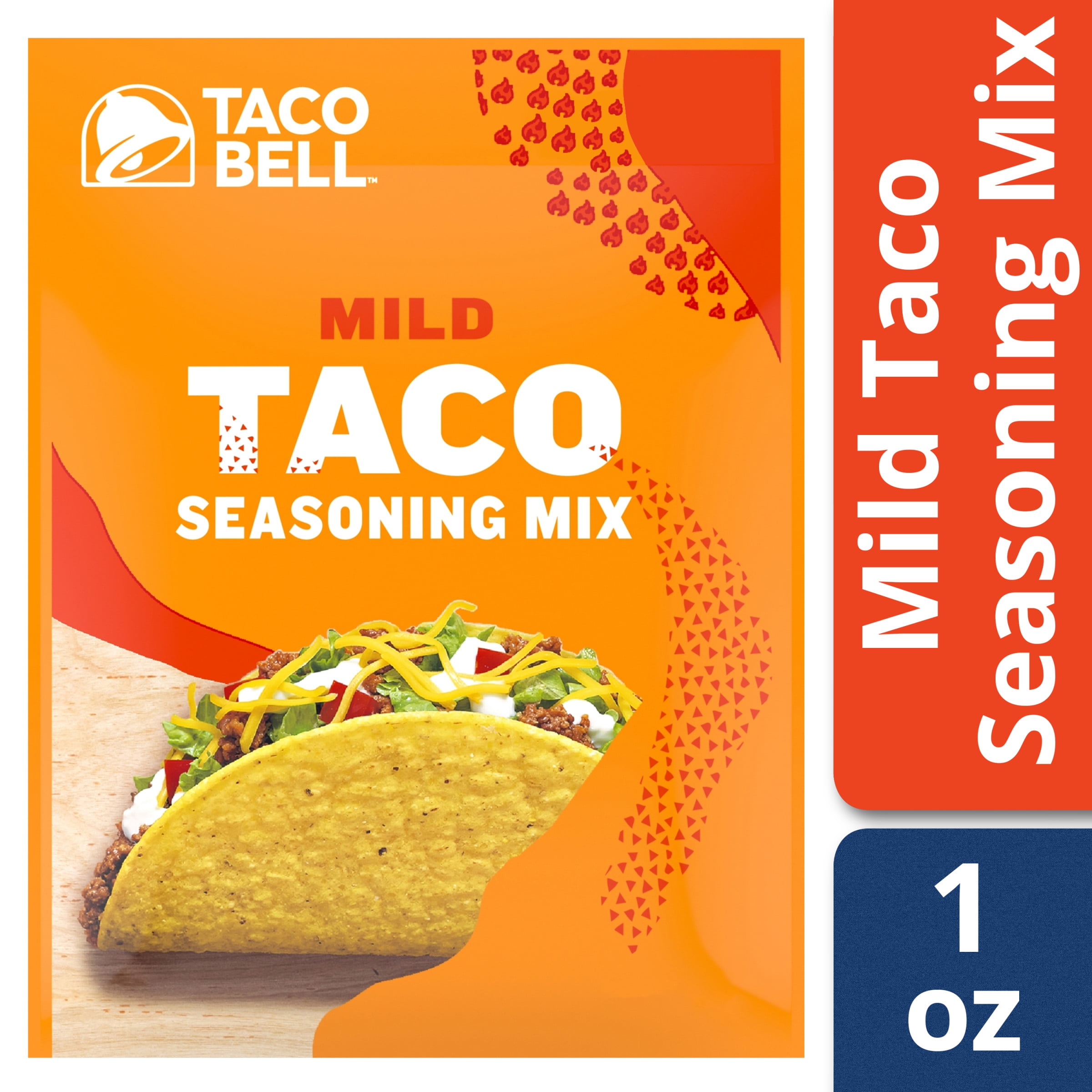 Taco Bell Mild Taco Seasoning Mix, 1 oz Packet