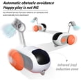 thumbnail image 2 of Remote Control Smart Electric Cat Toy,Interactive Cat Toys for Indoor Cats,Gravity Automatic Mobile Car Toy,Cat Mouse Toys,Moving Cat Toy, USB Rechargeable (Orange), 2 of 7