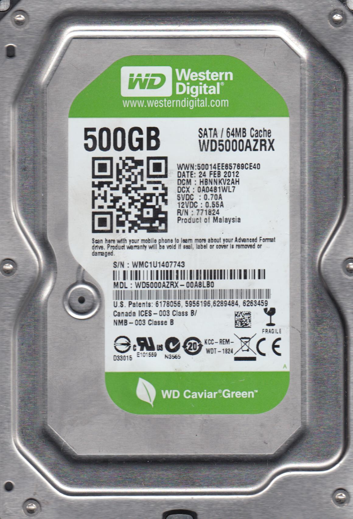 Western Digital 8TB WD Blue Desktop HDD, 3.5'' Internal Hard