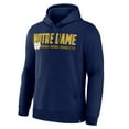 thumbnail image 4 of Men's Fanatics Navy Notre Dame Fighting Irish The Quad Stellar Excellence Pullover Hoodie, 4 of 5