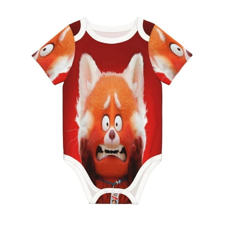 

Turning Red Jumpsuit Newborn Baby Bodysuit Infant Outfit 0-24Months Kids Short Clothes