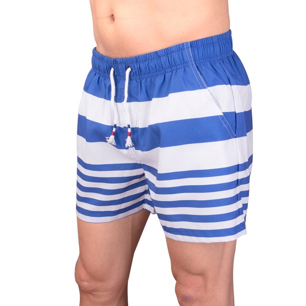 SAYFUT Mens Swim Trunks Board Shorts Bathing Suits Elastic Waist