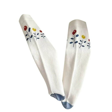 

kpoplk Funny Christmas Socks Baby Infants Toddlers Girls Autumn Patchwork Length Socks 1Pair Sock Shoes Baby Christmas Socks(White)