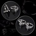thumbnail image 3 of MIKIMIQI 2 unidades de bucle ajustable para tejer, guía de hilo de ganchillo, anillo de soporte para dedo, accesorios para tejer, anillo de dedo abierto de pavo real, anillo trenzado ajustable para te, 3 of 5